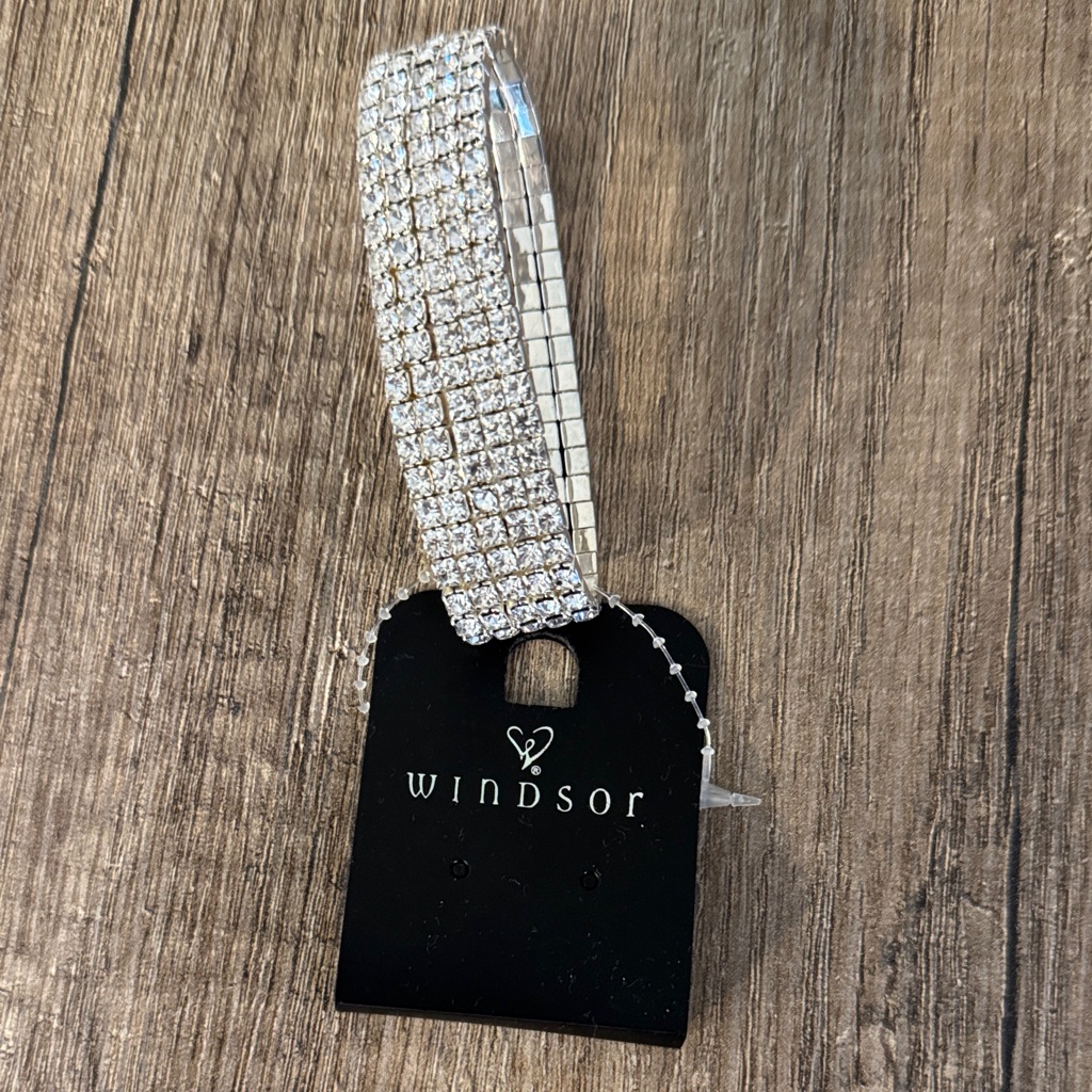 Windsor Silver Rhinestone Bracelet